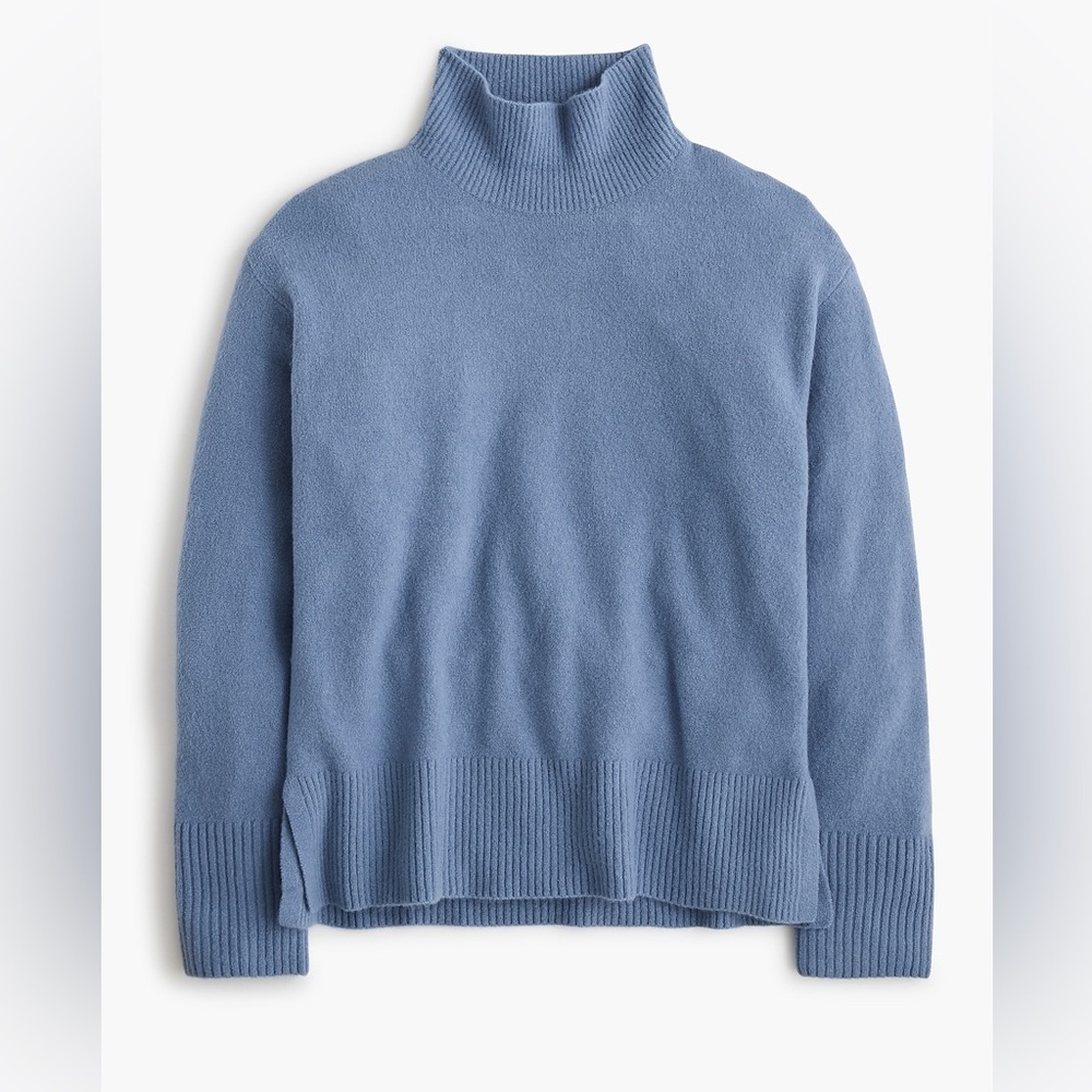 J Crew Mockneck sweater in extra-soft yarn CU698
